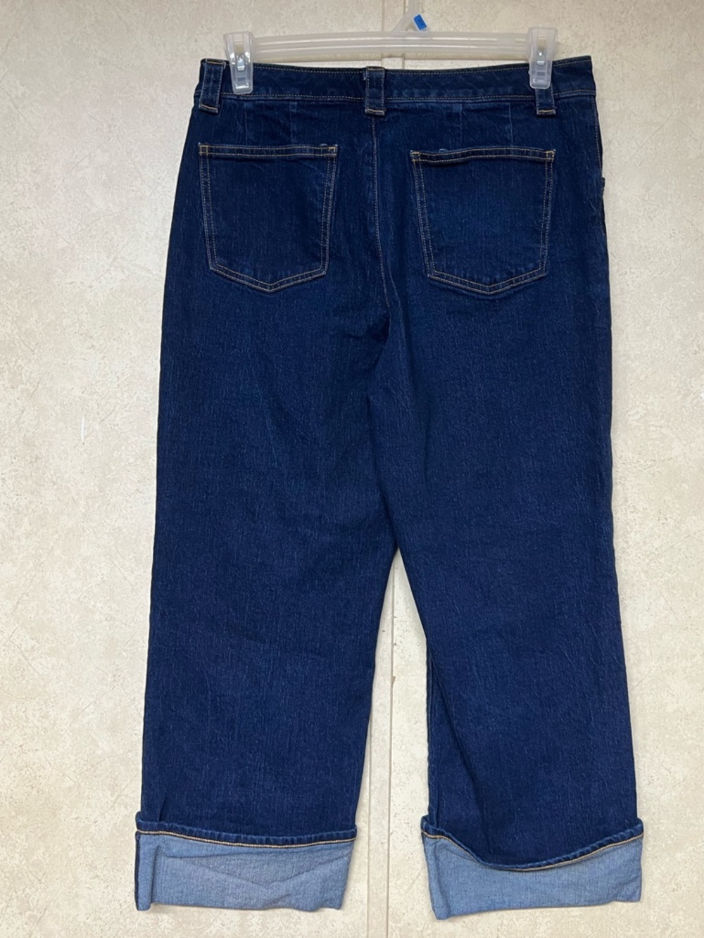 Talbots straight ankle cuff jeans in Warren wash 2025 wide leg - Picture 5 of 12